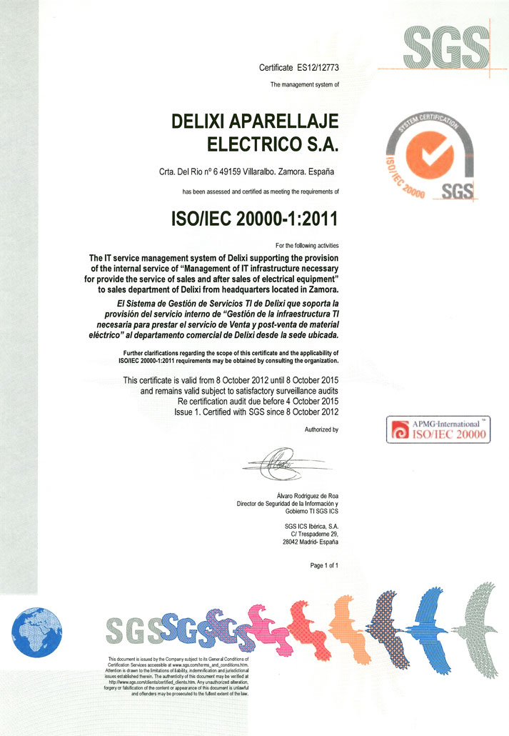 Iso 20000 Delixi
